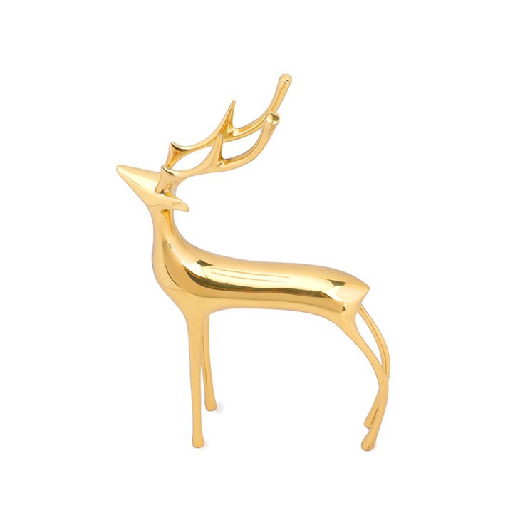 Small Deer Statue Metal Home Decor